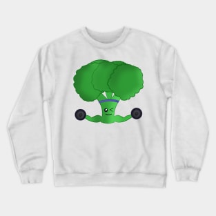 Weight Lifting Kawaii Broccoli Crewneck Sweatshirt
